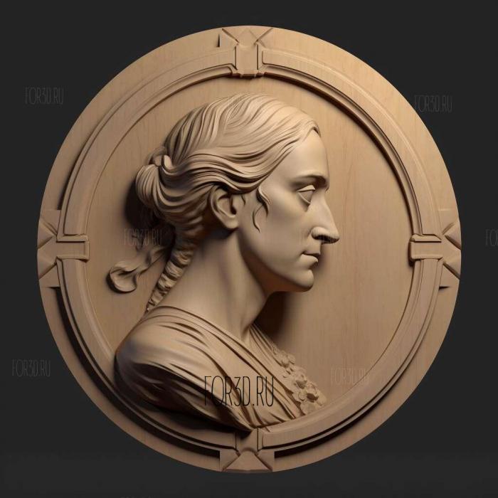 Mary Shelley 4 stl model for CNC